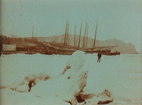 Smith's Shipyard, Nyack, 1875.