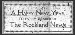 Image: Dec. 31, 1920, The Rockland News